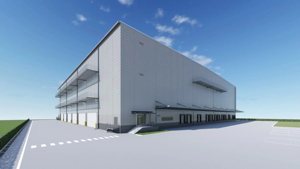 延べ床面積は2万5千平方㍍。ドックシェルター28基を完備（完成予想図）